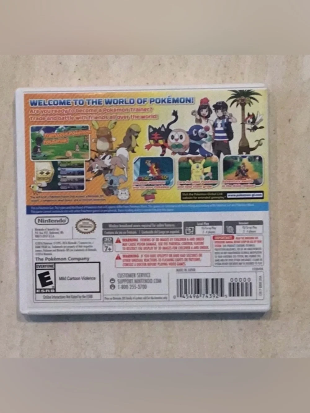 Pokemon Sun Nintendo 3DS Game CIB Tested